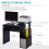Computer Desk with Sliding Keyboard Tray Storage Drawer Shelf Home Office Workstation Black 6