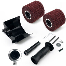 (M14) 2-Piece Angle Grinder Polishing Wheel Set, Multi-Purpose Grinding & Wire Drawing Accessories, M10 M14