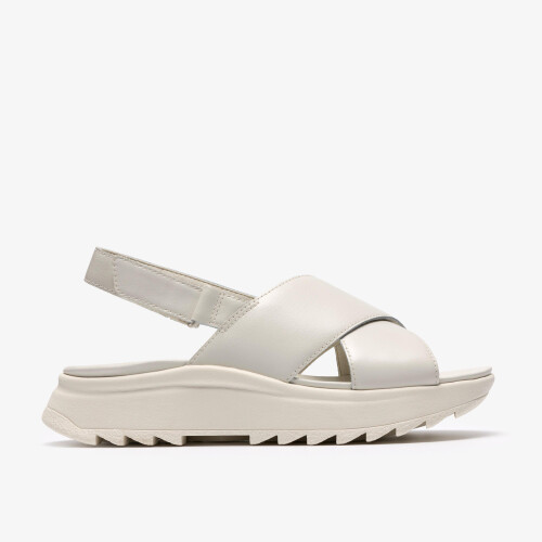 Clarks (Standard, Not Specified) DashLite Wish White Leather