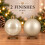 24 Christmas Tree Baubles Pearl Gold 3