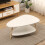 2-Tier Couch Side Table Sofa Table Triangle Couch Side Tables for Living Room White 7