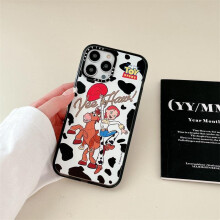 Acrylic Anti Fall Phone Case with Cartoon Print, Protective Hard Shell for Large Smartphones, Easy to Use, Great Value, Compact Design