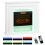 4777 BTU Multicolour LED Electric Fireplace - White 1