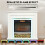 4777 BTU Multicolour LED Electric Fireplace - White 6