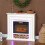 4777 BTU Multicolour LED Electric Fireplace - White 4