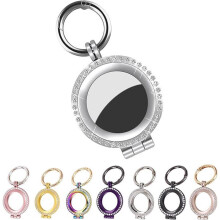 Silver Tracker Phone Case Cover, Scratch Resistant Protective Case with Keychain for Bluetooth Tracker Devices, Easy to Use and Store
