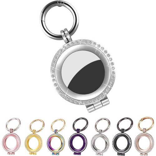 Silver Tracker Phone Case Cover, Scratch Resistant Protective Case with Keychain for Bluetooth Tracker Devices, Easy to Use and Store