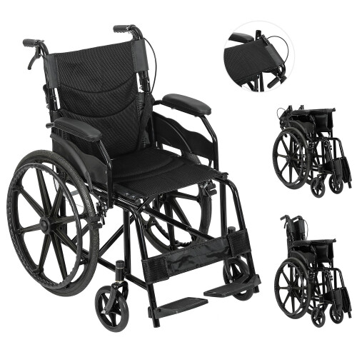 Foldable Lightweight Self Propelled Wheelchair