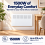 MYLEK (1500W) Mylek Smart App Wifi Electric Panel Heater IP24 7