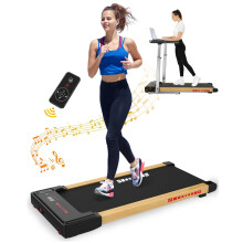 Under Desk Treadmill, 2.25HP Quiet Motor, 1-6km/h Walking Speed, Remote Control, LED Display & 120kg Capacity for Home Office