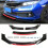 Car Front Bumper Lip Splitter Universal Aerodynamic Body Kit Spoiler Diffuser Protector Impact-Resistant Enhances Downforce Stylish 1