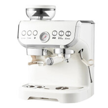 1450W 20 Bar Espresso Machine with Built-in Grinder Visual Pressure Gauge 2L Water Tank Steam Wand Pre-Infusion Cappuccino Latte Machine