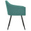 Dining room chairs 2 pc fabric green 5