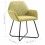 Dining room chairs 6 pcs fabric green 9