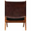 Relax chair foldable genuine leather brown 10