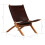 Relax chair foldable genuine leather brown 11