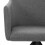 Dining room chairs rotatable 2 pc fabric light gray 7