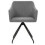Dining room chairs rotatable 2 pc fabric light gray 4