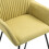 Dining room chairs 6 pcs fabric green 7