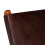 Relax chair foldable genuine leather brown 5