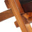 Relax chair foldable genuine leather brown 7
