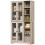 Multi-Storage Kitchen Cabinet, with Glass Doors - Grey Wood-Effect 2