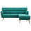 Bench L-shaped 171.5x138x81.5 cm fabric green 4