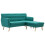 Bench L-shaped 171.5x138x81.5 cm fabric green 5