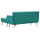 Bench L-shaped 171.5x138x81.5 cm fabric green 6