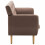 Three-seater sofa 172x70x82 cm fabric brown 6