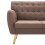 Three-seater sofa 172x70x82 cm fabric brown 7
