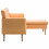 Bench L-shaped 171.5x138x81.5 cm fabric orange 5