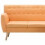 Bench L-shaped 171.5x138x81.5 cm fabric orange 7