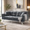 Modern Velvet Sofa Bed 2 Seater Click Clack Sofa 2