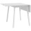 Solid Wood Folding Dining Table, Drop Leaf Table for 2-4 People, Rectangle Kitchen Table for Small Space, White 2