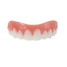 4 Pieces Whitening Denture Sets, Silicone Artificial Teeth with Whitening Toothpaste, Easy to Use, Great Value, Compact Design, Handy and Practical