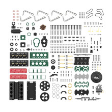 1/10 Mini V8 Gasoline Engine, 28cc Four-Stroke Water-Cooled, DIY Assembly Kit or Finished Model for RC & Science Education