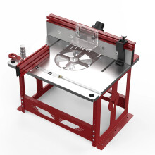 (Metric) Bench Top Router Table Workbench with Miter Gauge / Profile Fence System / Dust Collection Port for Most Routers