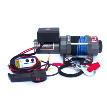 4500lb 12V Electric Winch with Dyneema Rope, Wireless Remote & Rotatable Clutch for ATV, UTV & Small Trailers