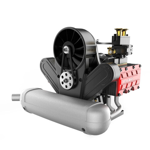 14cc Four-Stroke Horizontally Opposed Four-Cylinder Nitro Engine Assembly Kit Physics Experiment Science Education Toys 2