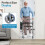 Foldable Aluminum Alloy Walker with Wheels and Leather Seat Height adjustable 5