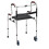 Foldable Aluminum Alloy Walker with Wheels and Leather Seat Height adjustable 9