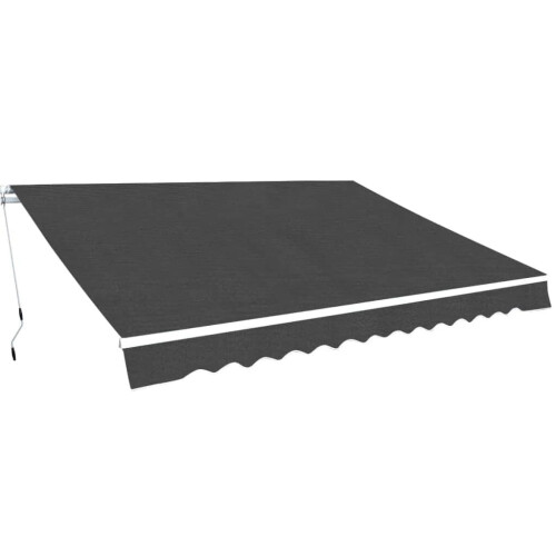 Awning manually extendable 450 cm anthracite 1