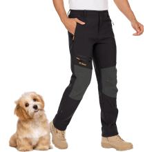 Herren Cargo Trekkinghose Winddicht Wasserdicht Schwarz 40 — softshellhose herren winter, wanderhose gefüttert