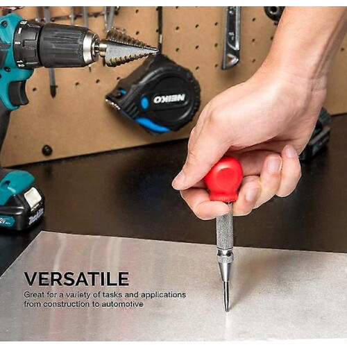 5-inch Automatic Center Hole Punch | Adjustable Impact Spring Loaded Puncher Tool