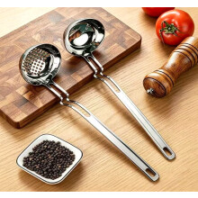 Stainless Steel Hot Pot Hanging Wall Spoon Creative Fishing Spoon Porridge Spoon