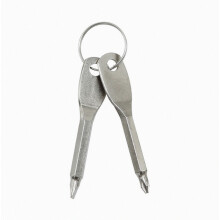 2 Pieces Mini Screwdrivers Keychain Pocket Screwdriver Keys Stainless Steel Mini Screwdriver Set Keyring Tool Pocket