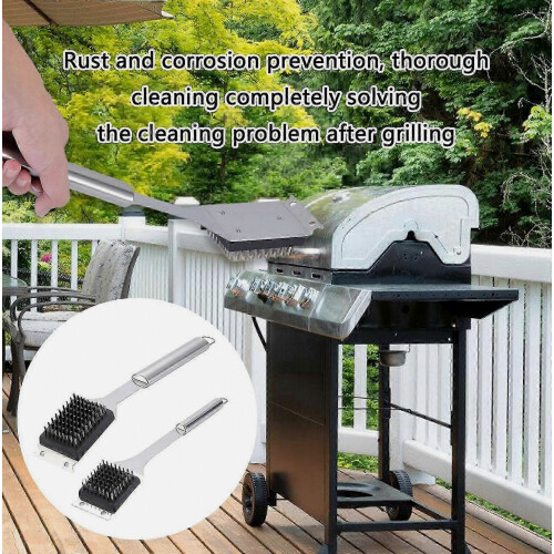 2-Pack Professional Stainless Steel Grill Cleaning Brushes for BBQ 1