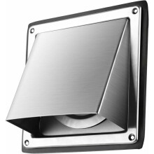 100mm Stainless Steel Ventilation Grille, Weather Resistant Hood Grille with Movable Louvers, Practical Choice for Home and Daily Use