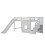 Noa and Nani Kasja Staircase Midsleeper Cabin Bed with Window & Slide in White 2